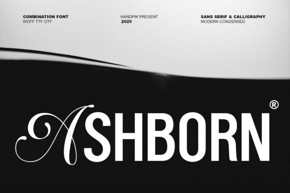 Ashborn: The Elegant Fusion of Calligraphy and Modern Sans Serif