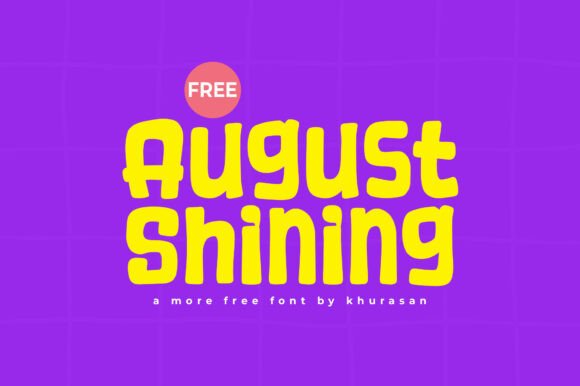 August Shining: A Modern Display Font for Creative Design Projects