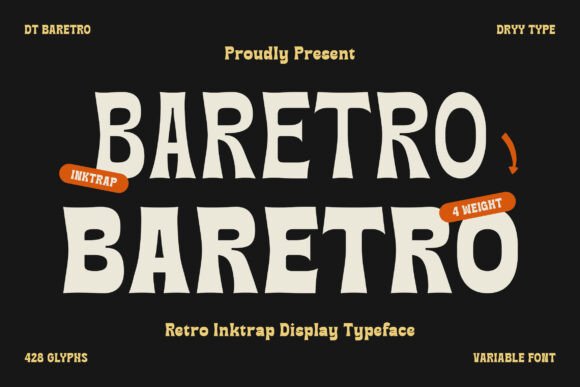 Baretro: A Retro-Themed Font for Creative and Practical Design Workflows