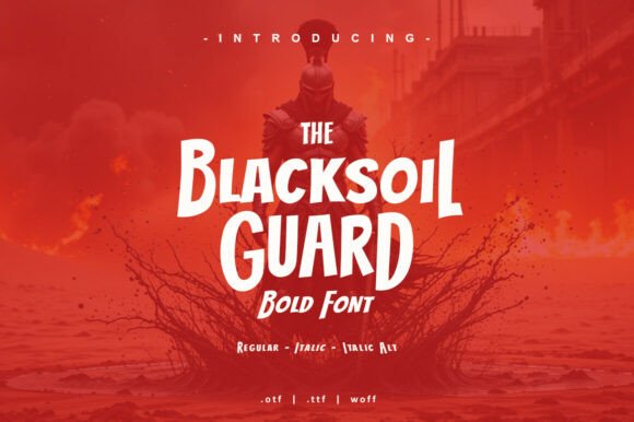 Blacksoil Guard: Elevating Creativity with a Unique Display Font