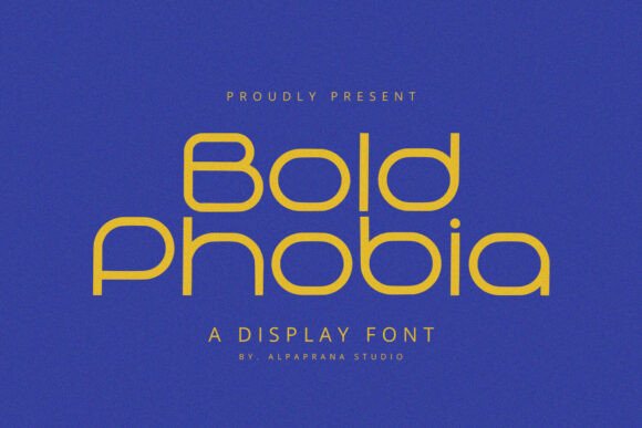Bold Phobia: A Playful Display Font for Modern Design Projects
