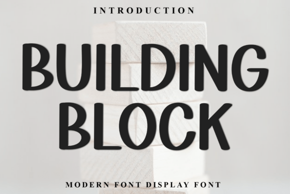 Building Block Font: Festive Typography for Holiday Magic