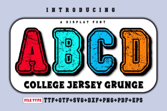 College Jersey Grunge: Bold Design with Athletic Edge