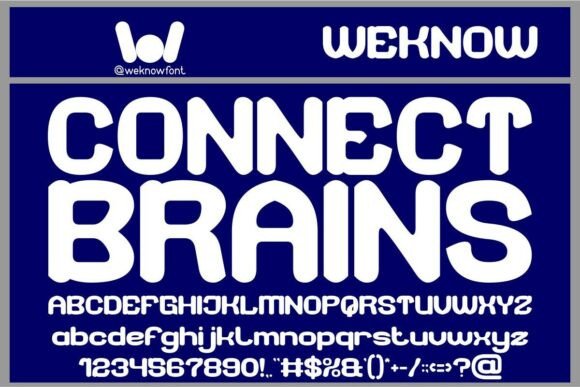 Connect Brains: A Futuristic Font That Sparks Creativity and Brand Identity