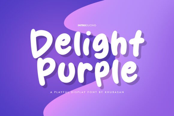 Delight Purple: A Versatile Display Font for Creative Projects
