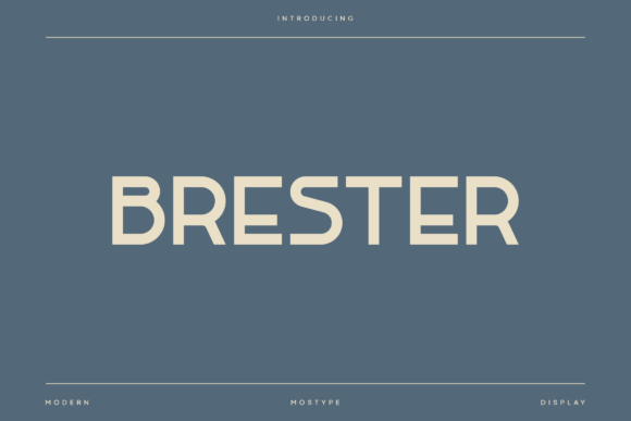 Discover Brester: A Sleek Typeface for Modern Design