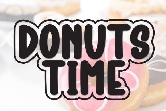 Donuts Time: A Warm & Clear Font for Creative Projects