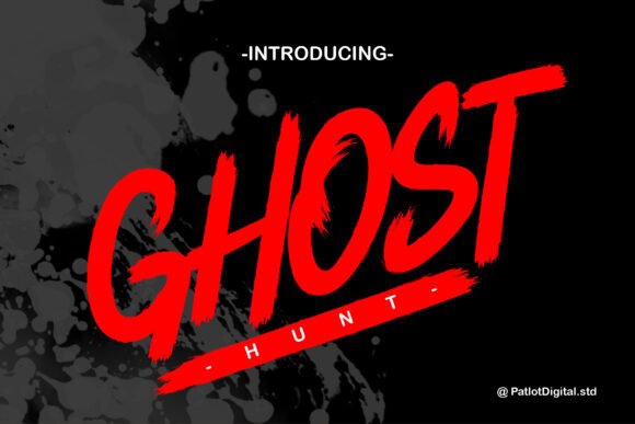 Ghost Hunt: A Brush Display Font for Spooky Design Projects