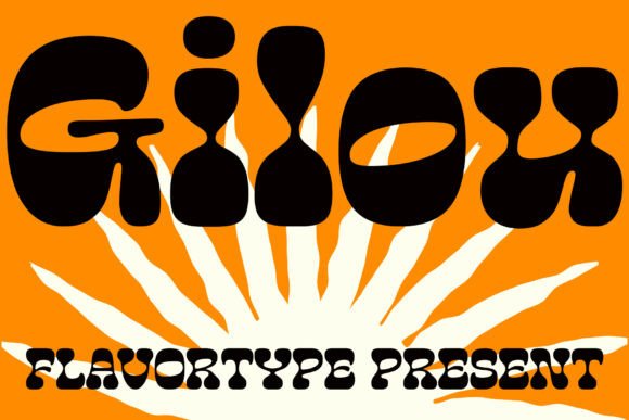 Gilou: A Bold, Bubbly Font with Retro Soul