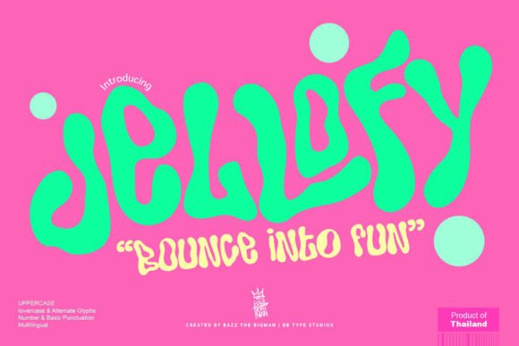 Jellofy: The Chic Font That Adds Squishy Charm to Your Creative Projects