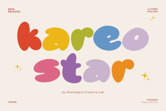 Kareo Star: Strategic Typography for Playful Branding and Creative Impact