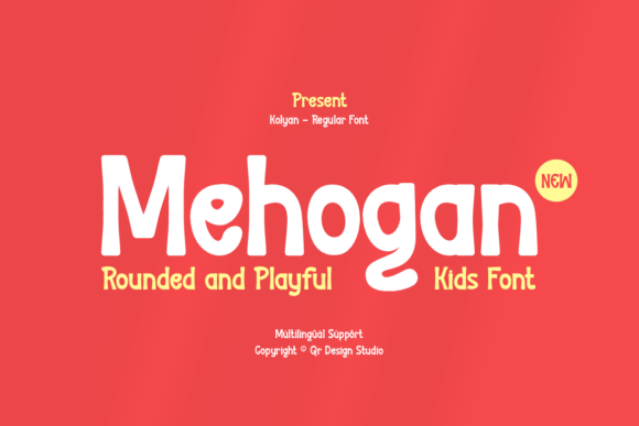 Mehogan: A Rounded, Playful Kids Font for Joyful Designs
