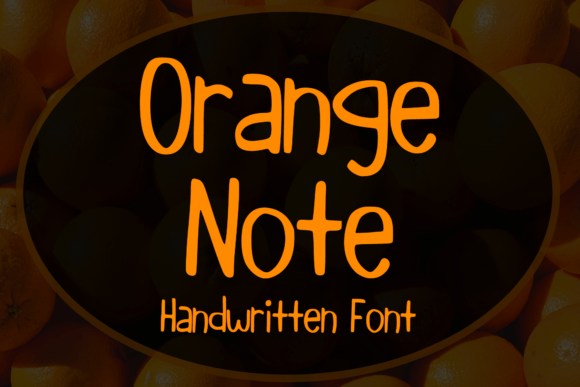 Orange Note: A Fun and Bouncy Handwritten Font for Creative Design Projects