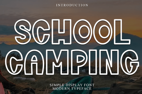 School Camping: A Unique Font for Creative Design