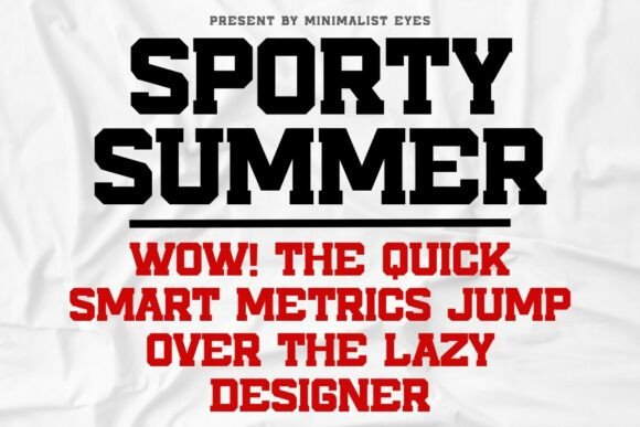 Sporty Summer: A Varsity-Inspired Font for Dynamic Design Projects