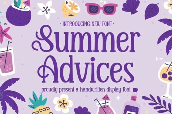 Summer Advices Font: A Stylish Touch for Seasonal Design Projects