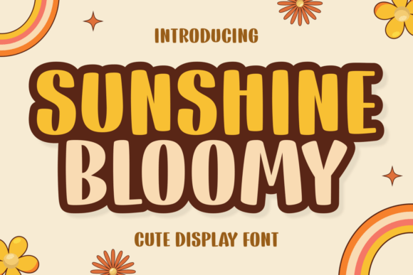 Sunshine Bloomy: A Whimsical Typography Choice for Modern Design