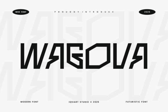 Wagova: A Futuristic Font for High-Tech Design Projects