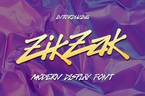 Zikzak: A Bold Typeface for Expressive Design